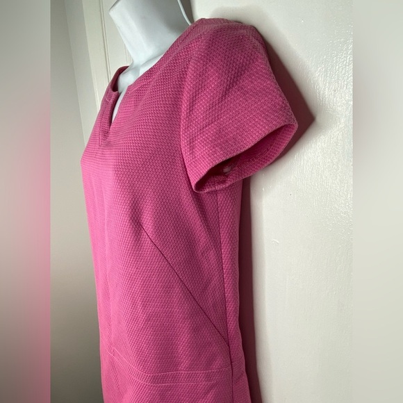 BROOKS BROTHERS Textured Pink Short Sleeve Dress Size 4 - Picture 10 of 11